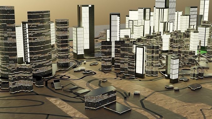 Hongkong Citymap Building 3D model 2