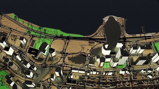 Hongkong Citymap Building 3D model 5