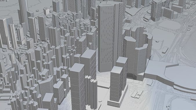 Hongkong Citymap Building 3D model 7