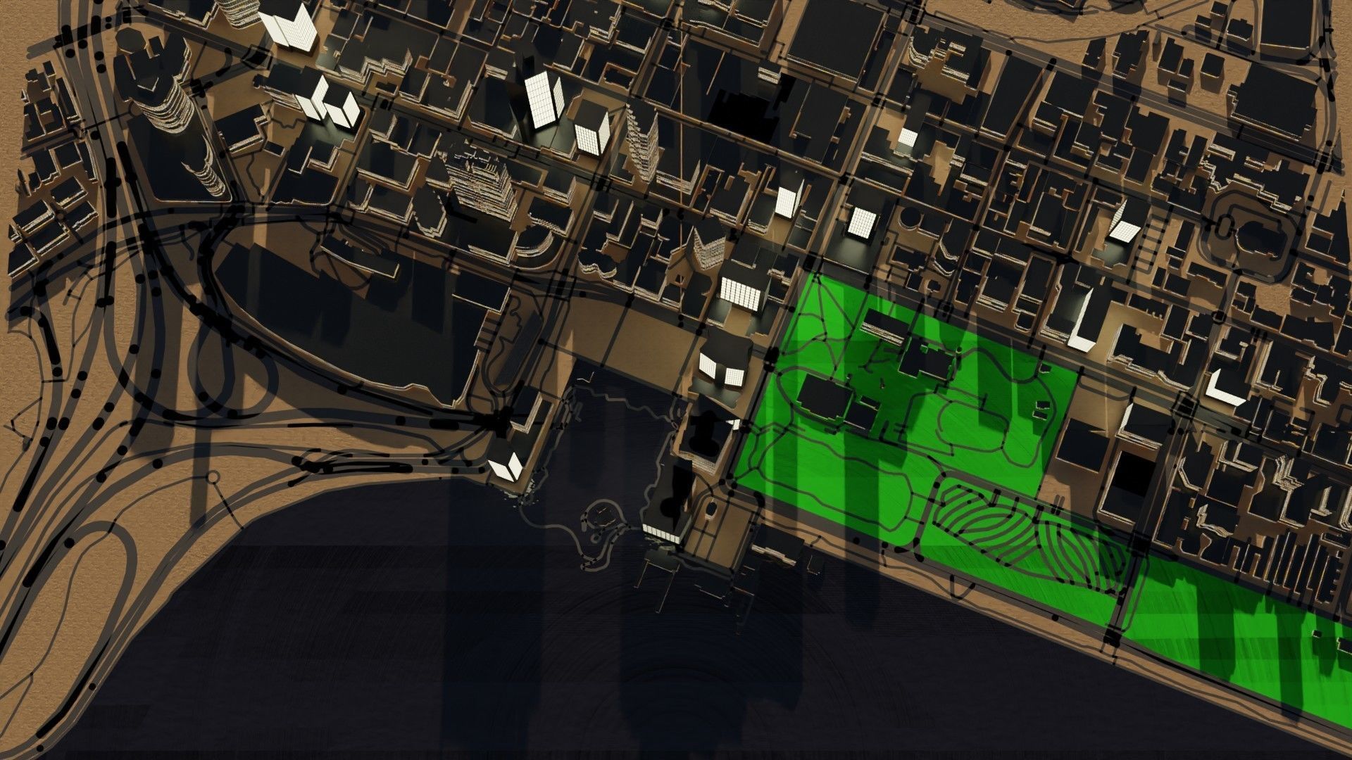 Perth Australia Citymap Building 3D model_3