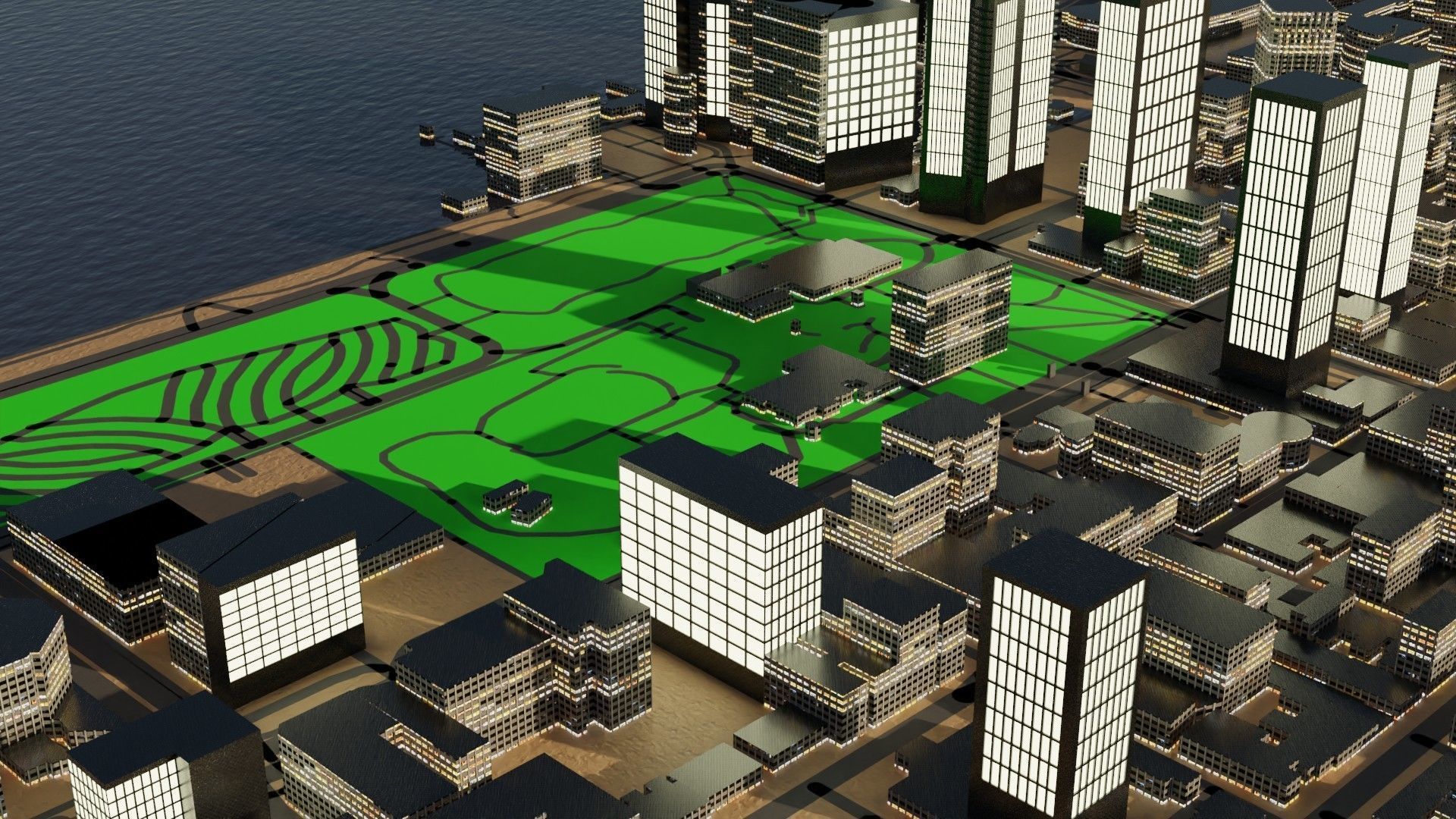 Perth Australia Citymap Building 3D model_4