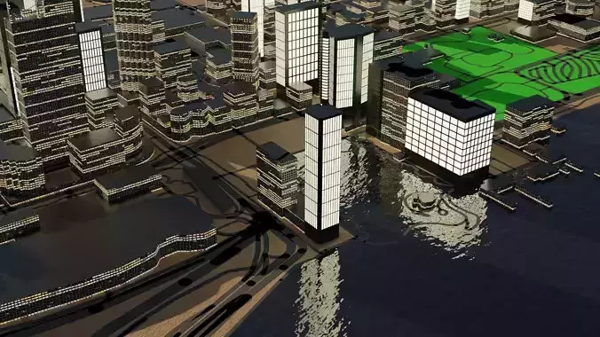 Perth Australia Citymap Building 3D model