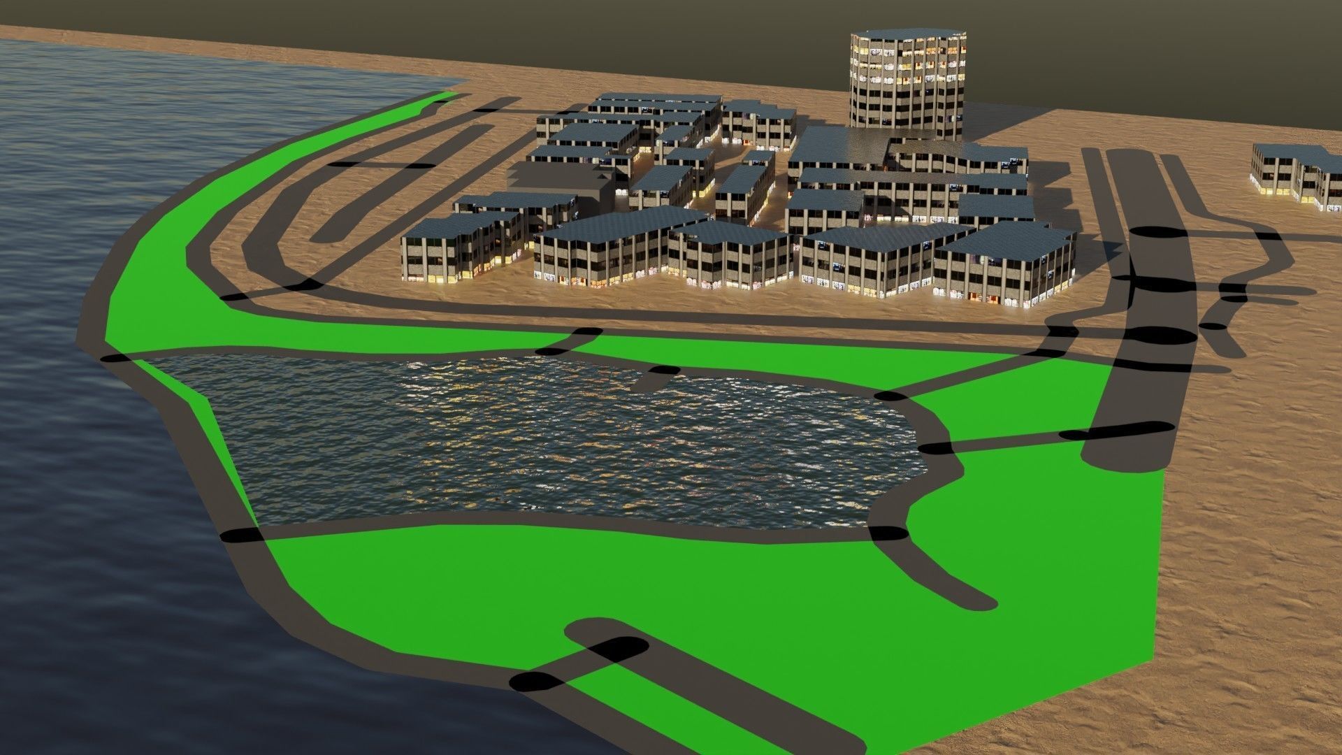 Perth Australia Citymap Building 3D model_2