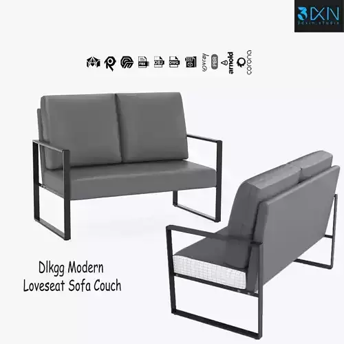 Dlkgg Modern Loveseat Sofa Couch
