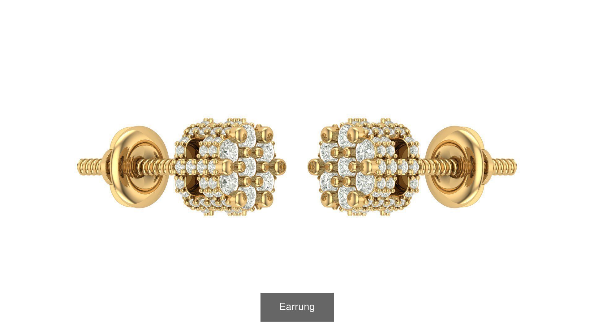 hip hop earring 3D Model Collection_12