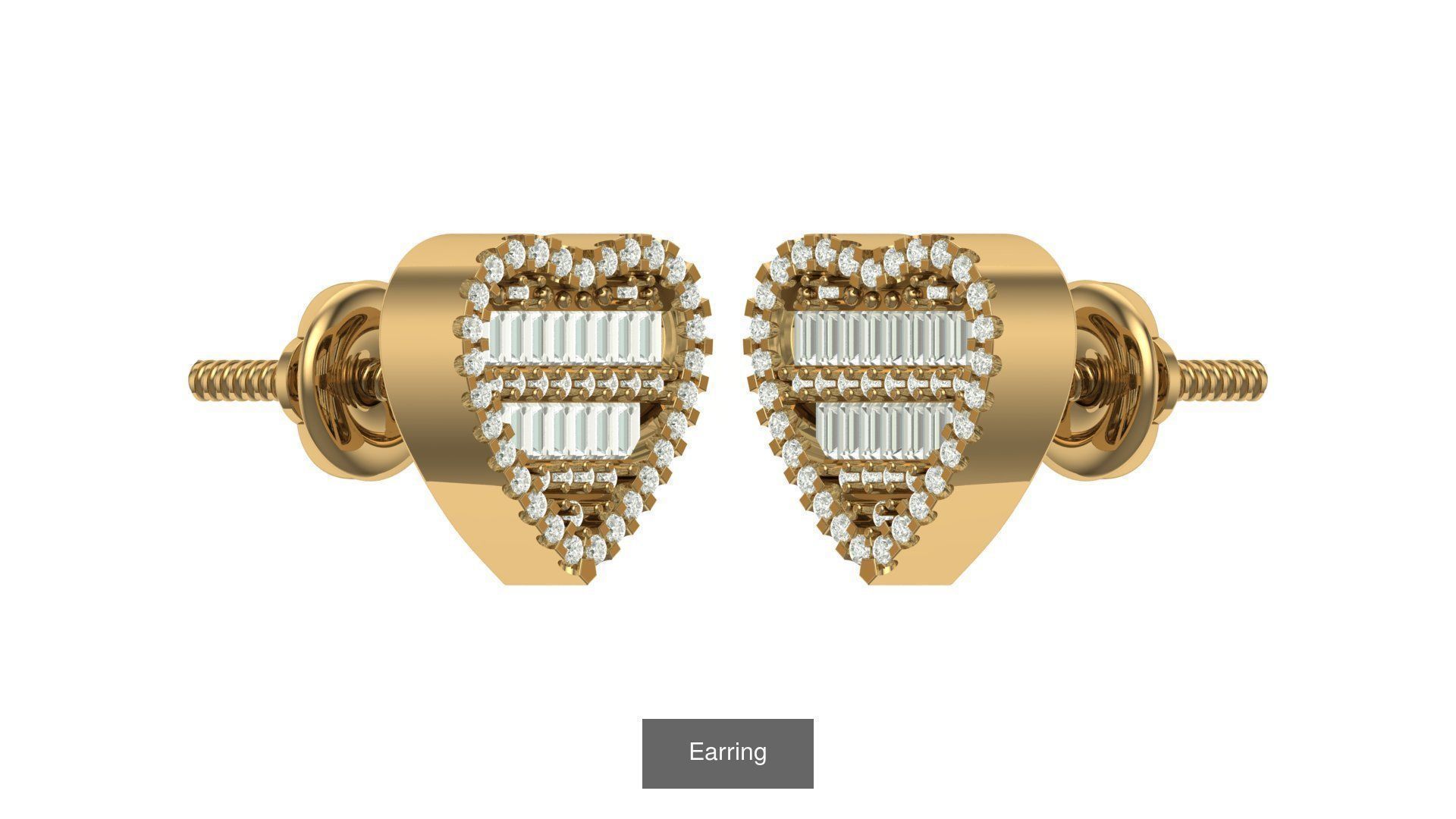 hip hop earring 3D Model Collection_22