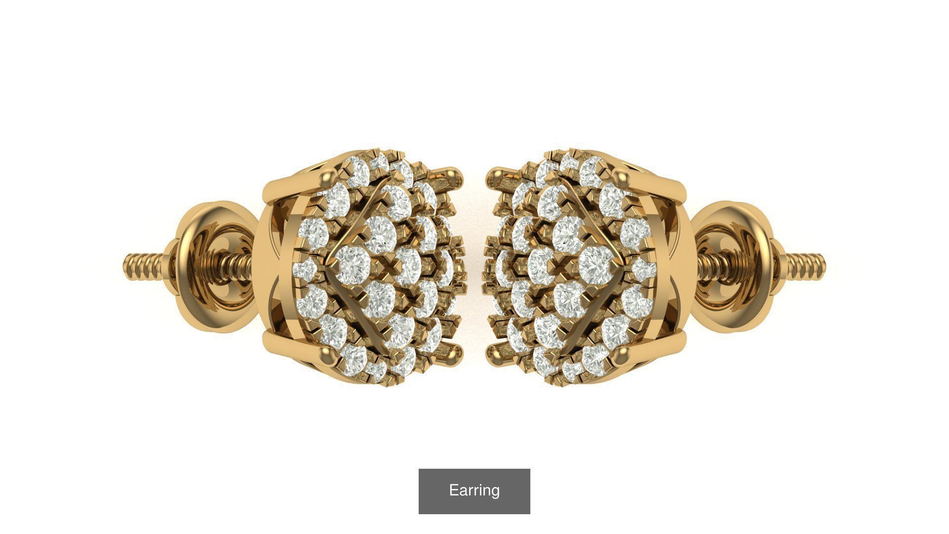 hip hop earring 3D Model Collection_36