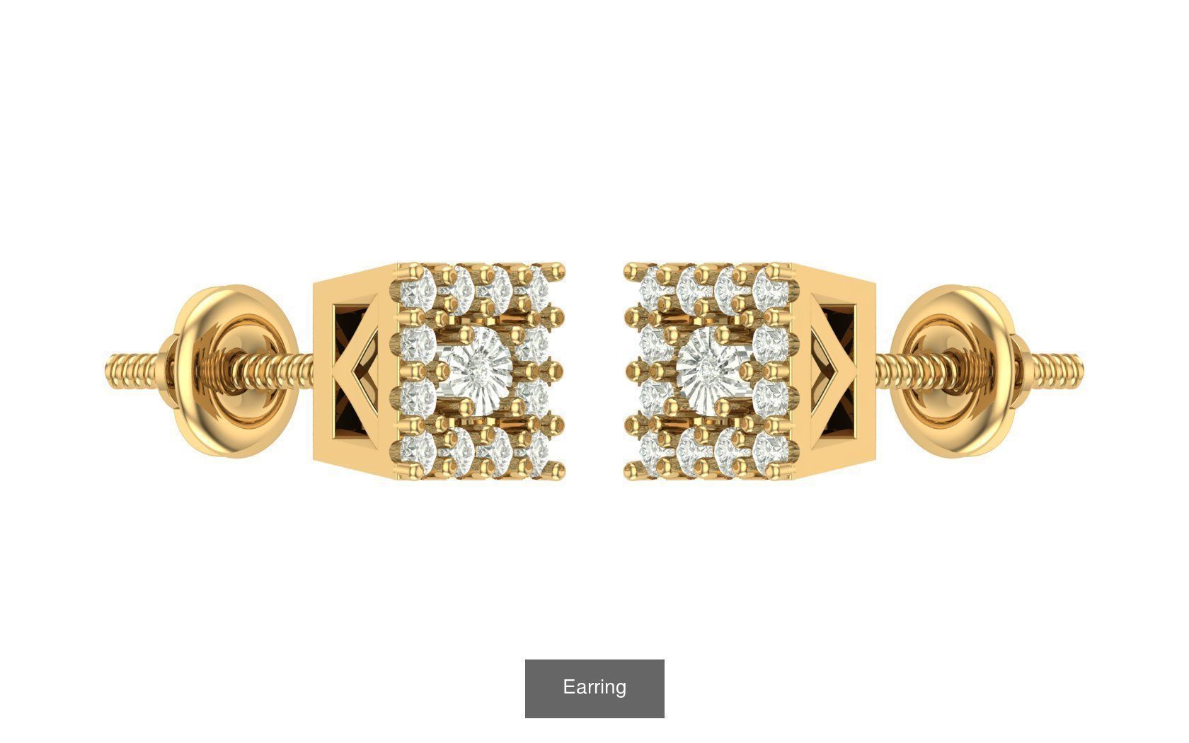 hip hop earring 3D Model Collection_26