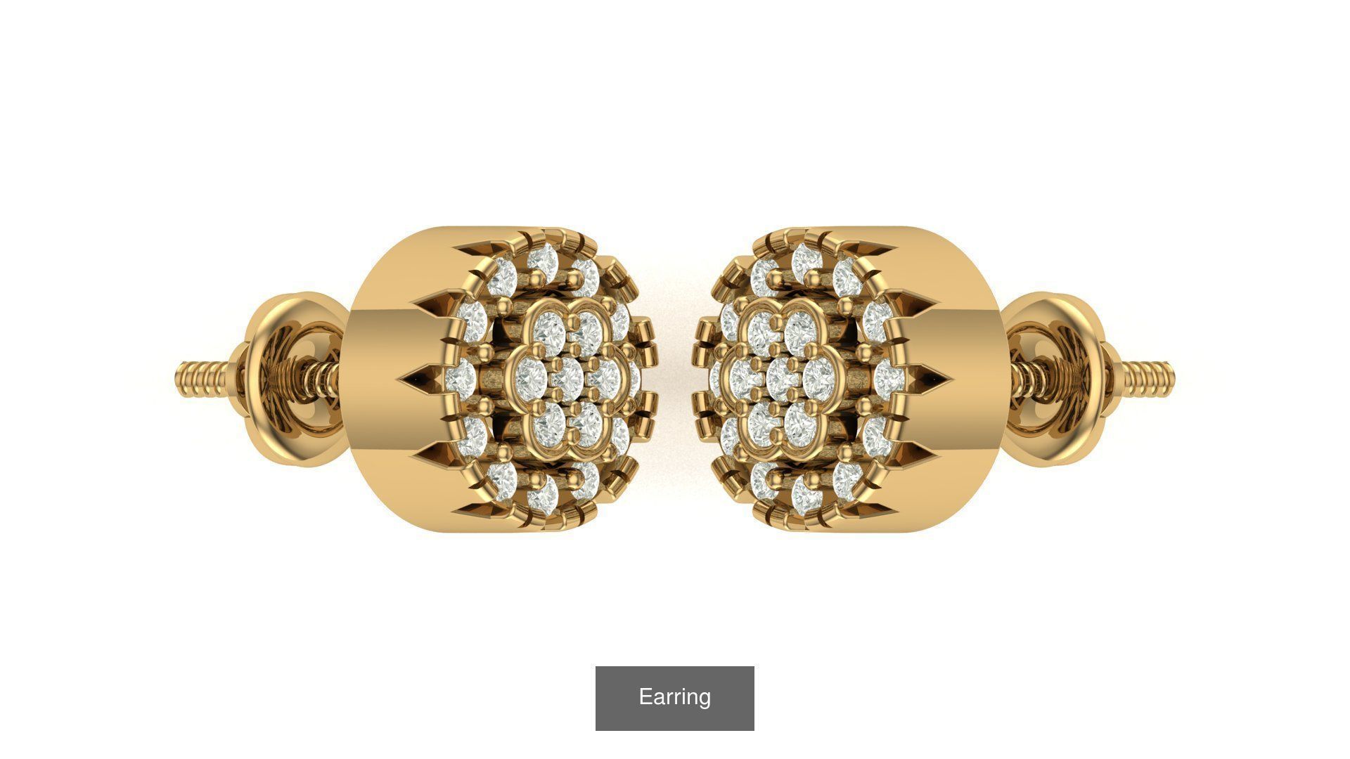 hip hop earring 3D Model Collection_30