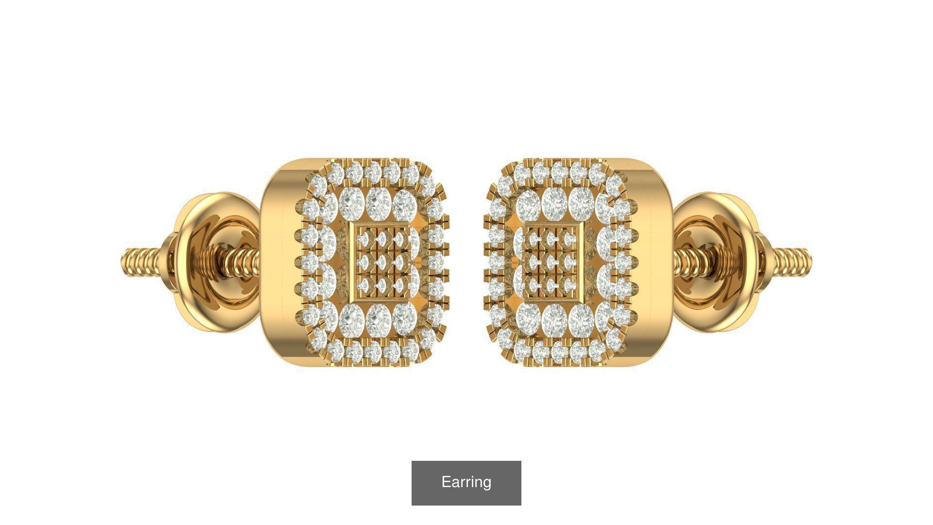hip hop earring 3D Model Collection_19