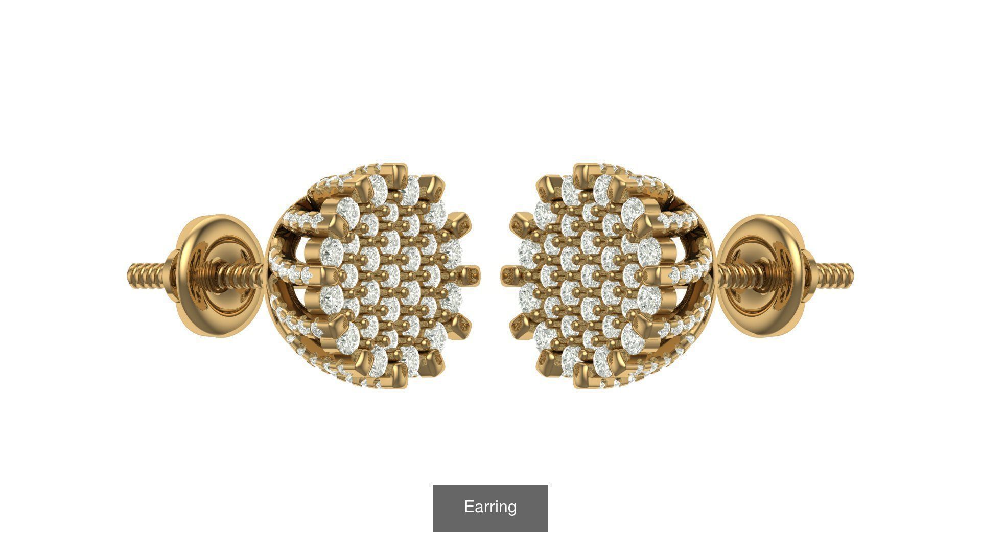 hip hop earring 3D Model Collection_34