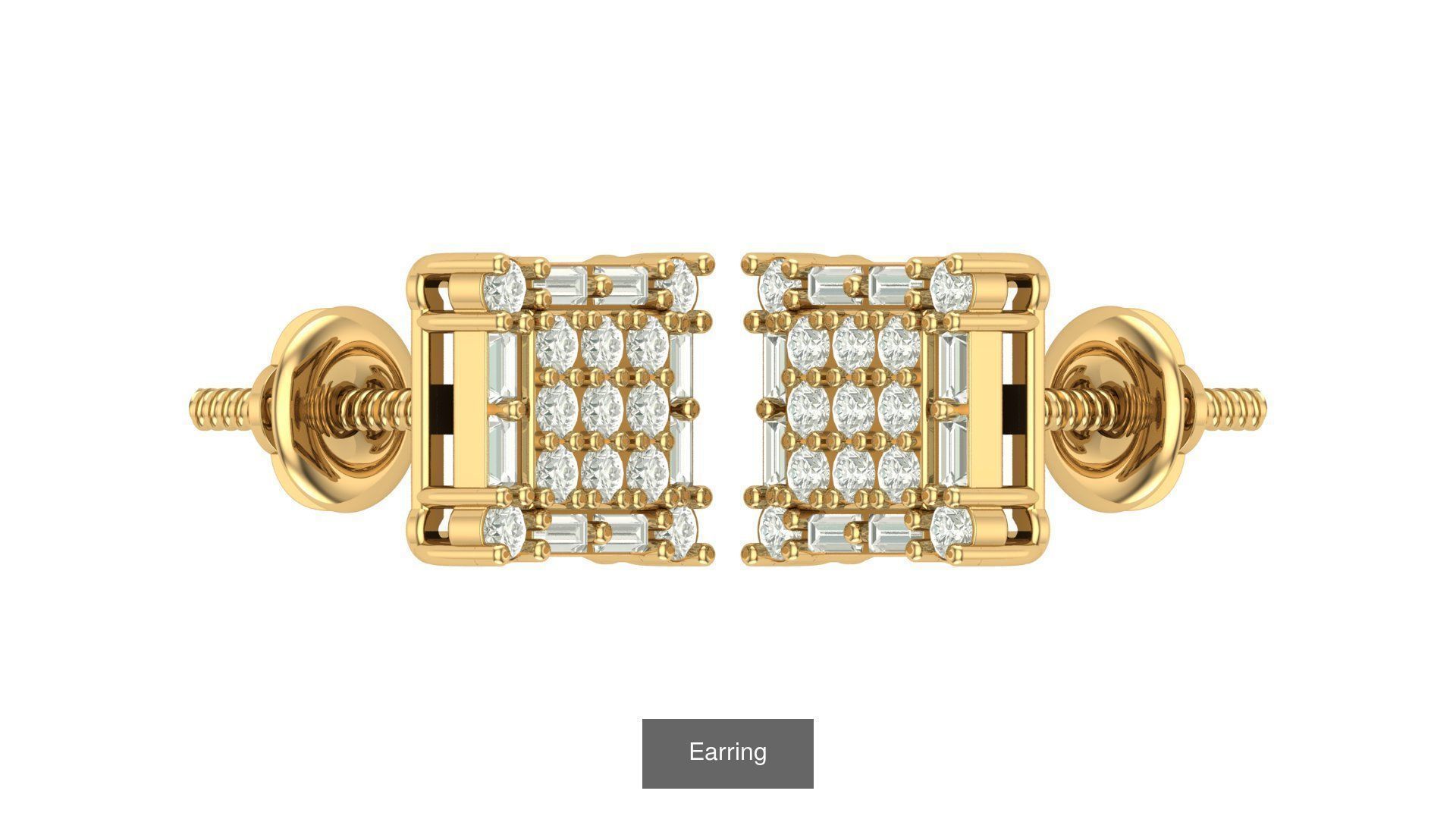 hip hop earring 3D Model Collection_17