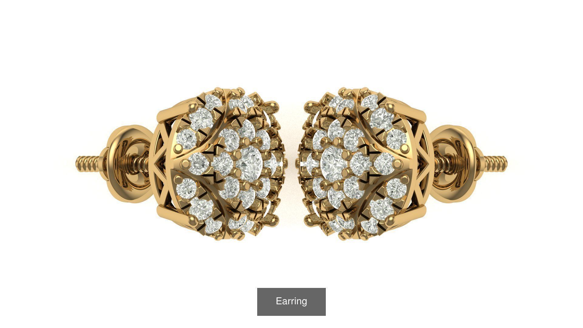 hip hop earring 3D Model Collection_37