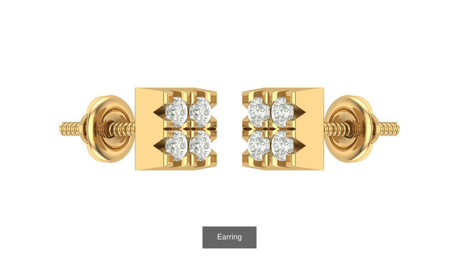 hip hop earring 3D Model Collection_25
