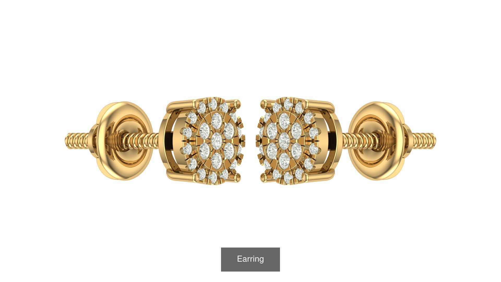 hip hop earring 3D Model Collection_33