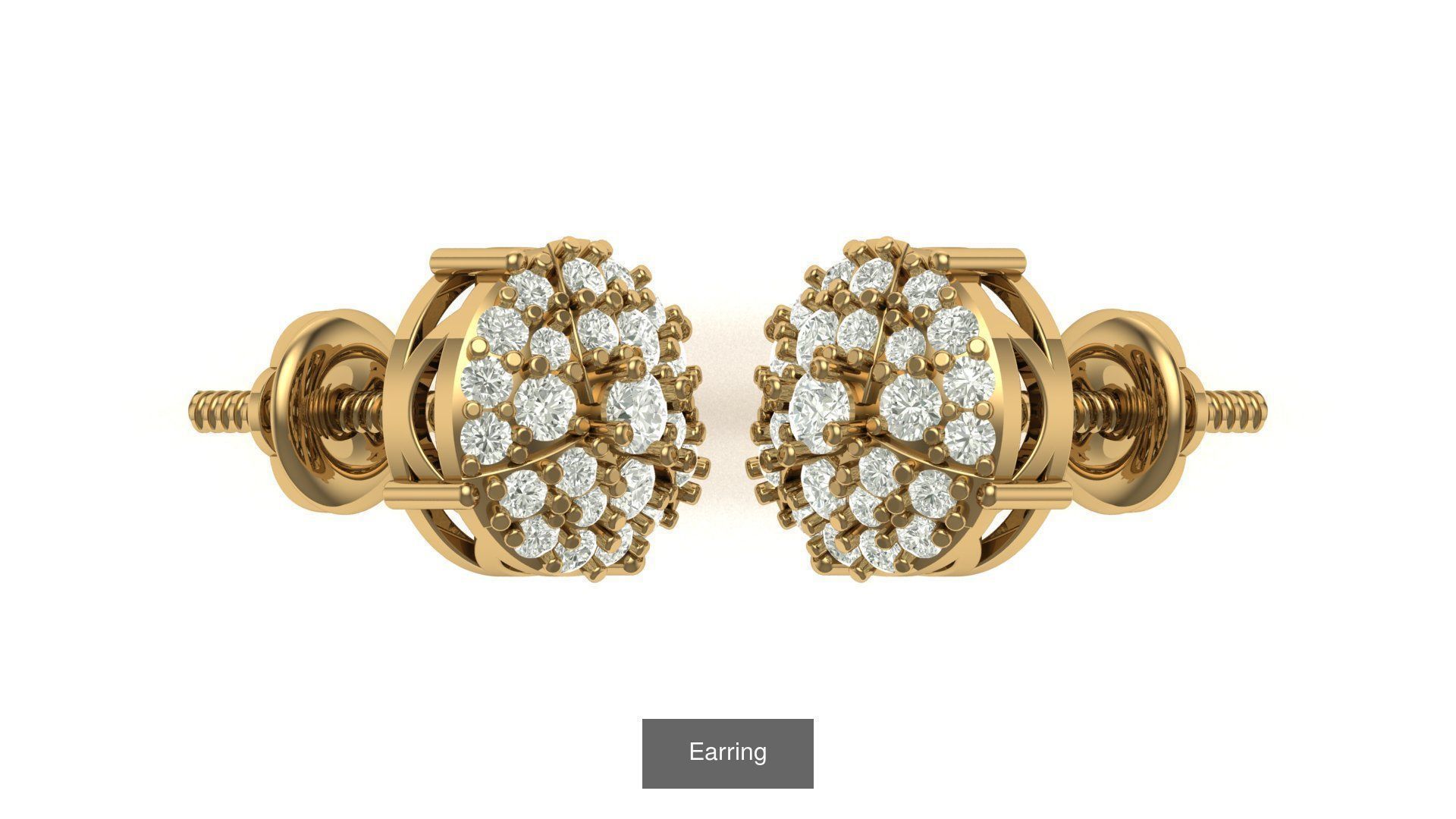 hip hop earring 3D Model Collection_38