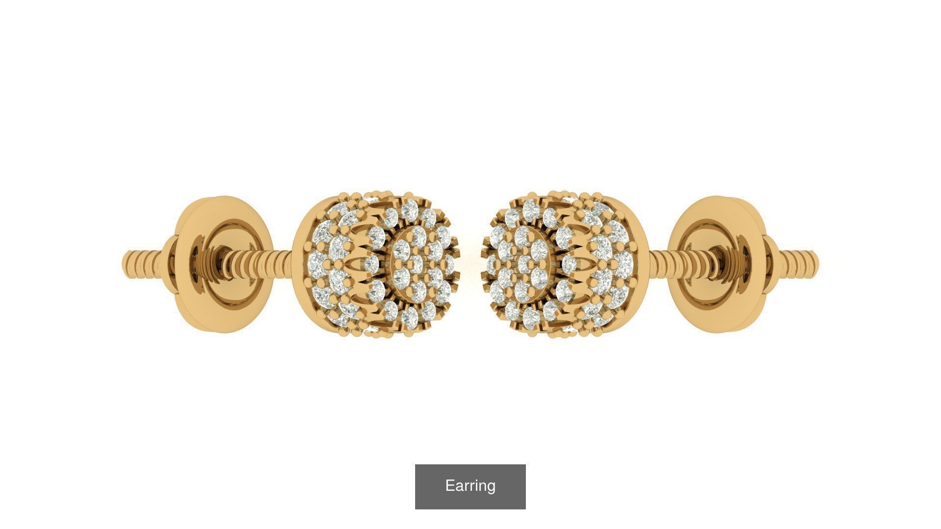 hip hop earring 3D Model Collection_29