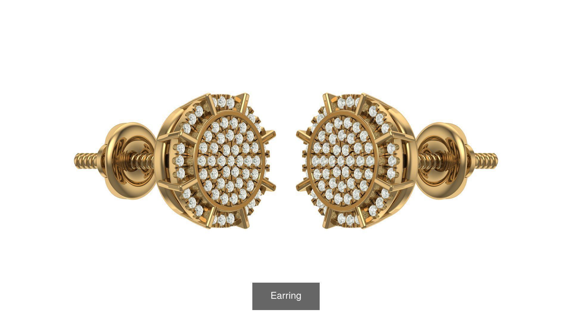 hip hop earring 3D Model Collection_32