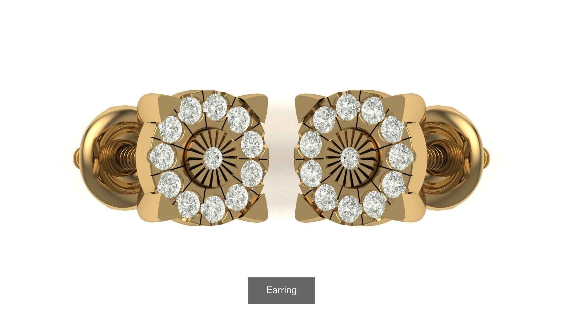 hip hop earring 3D Model Collection_42