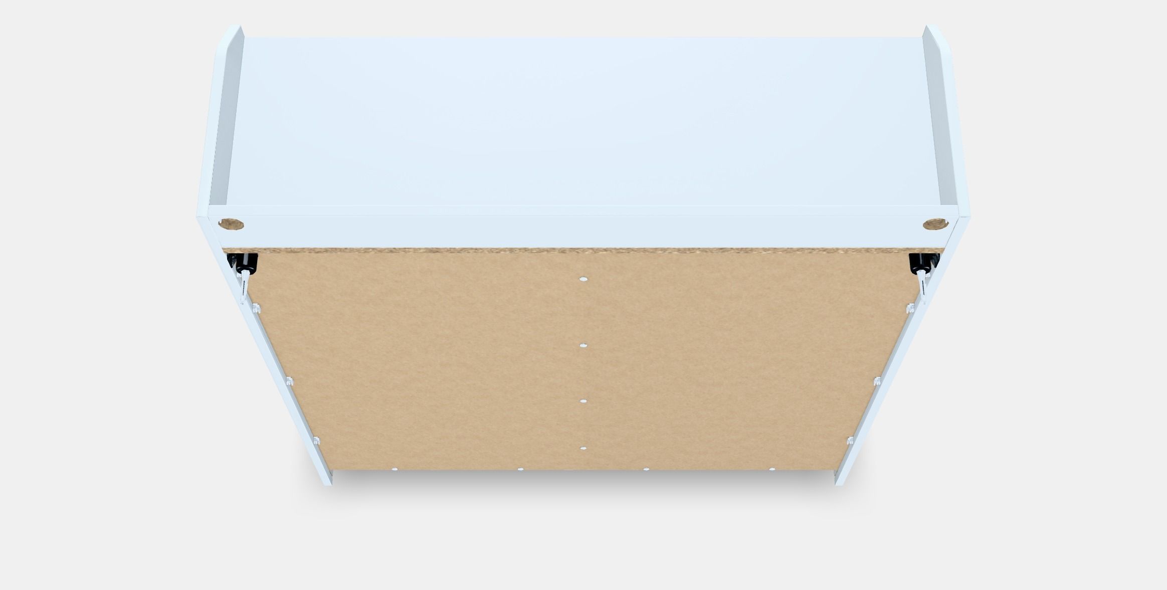 HAUGA Glass Door Cabinet Low-poly 3D model_4