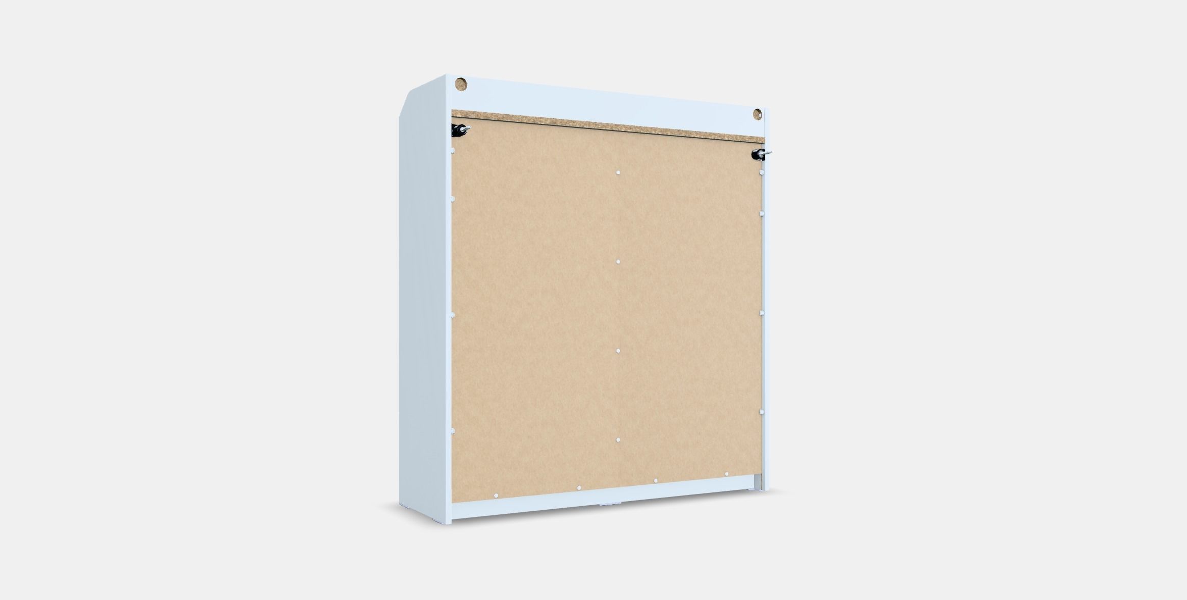 HAUGA Glass Door Cabinet Low-poly 3D model_15