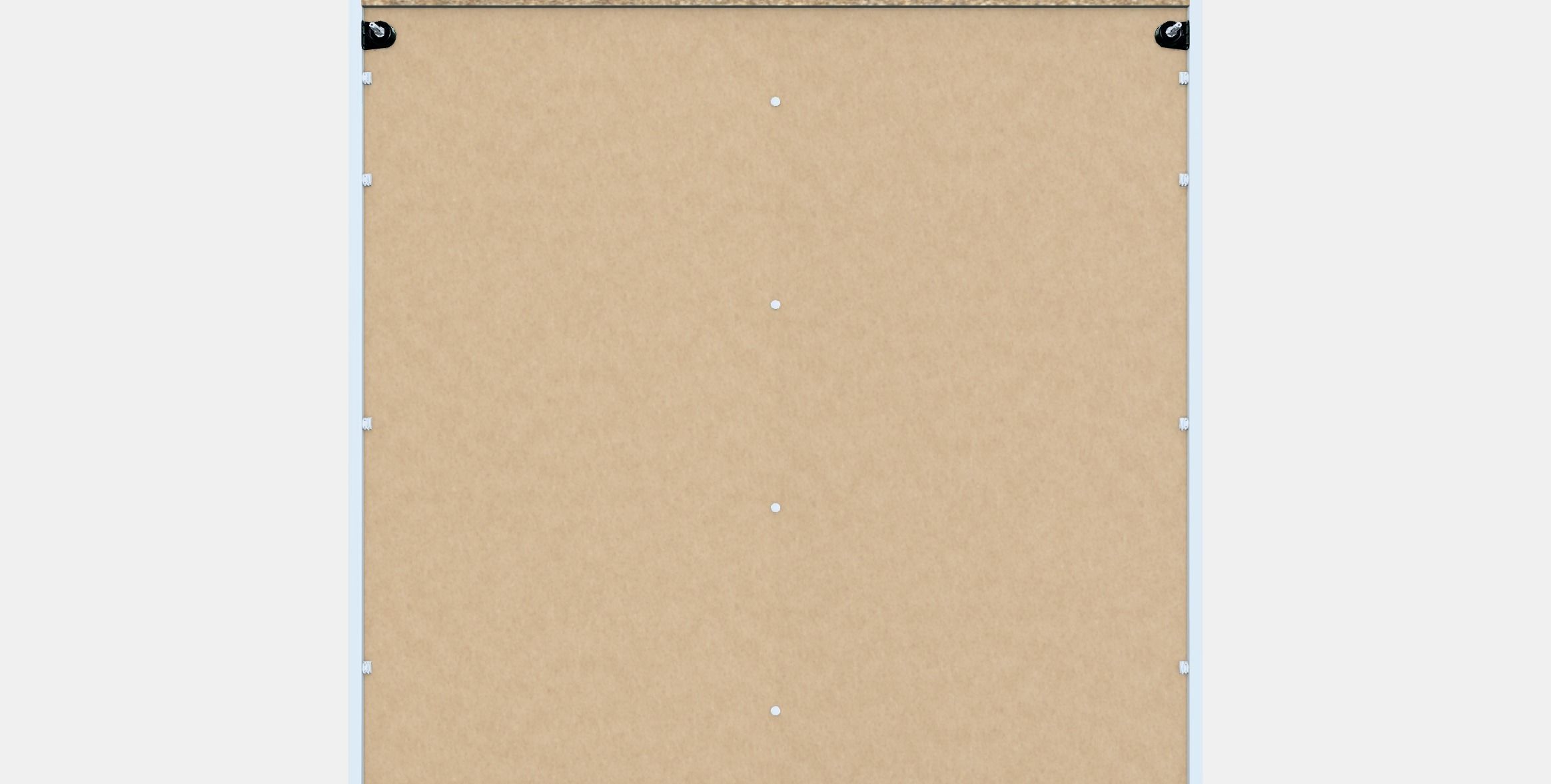 HAUGA Glass Door Cabinet Low-poly 3D model_16