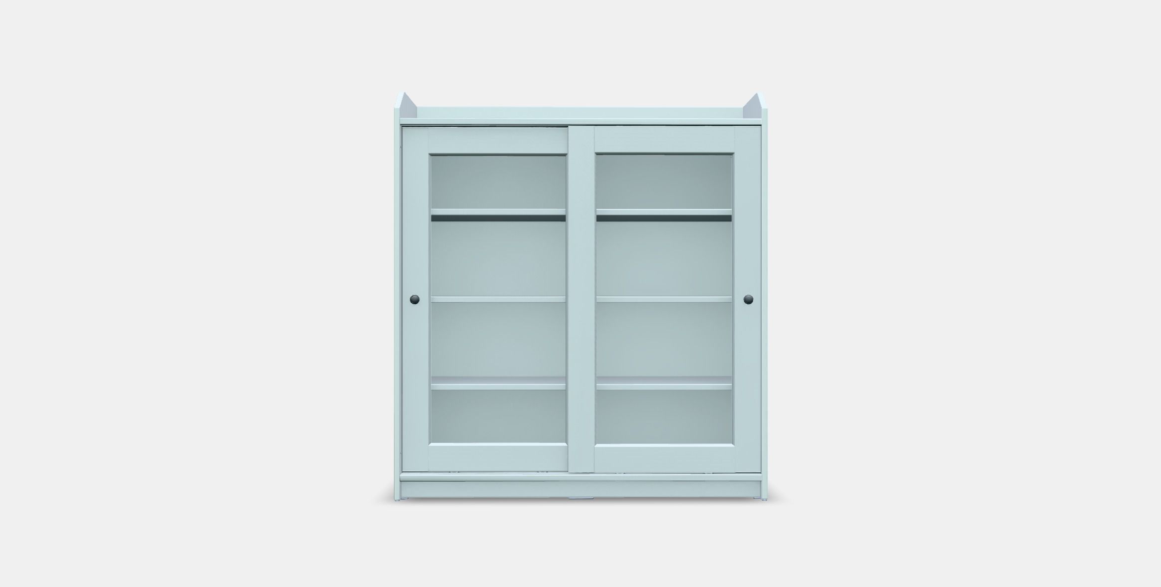 HAUGA Glass Door Cabinet Low-poly 3D model_9