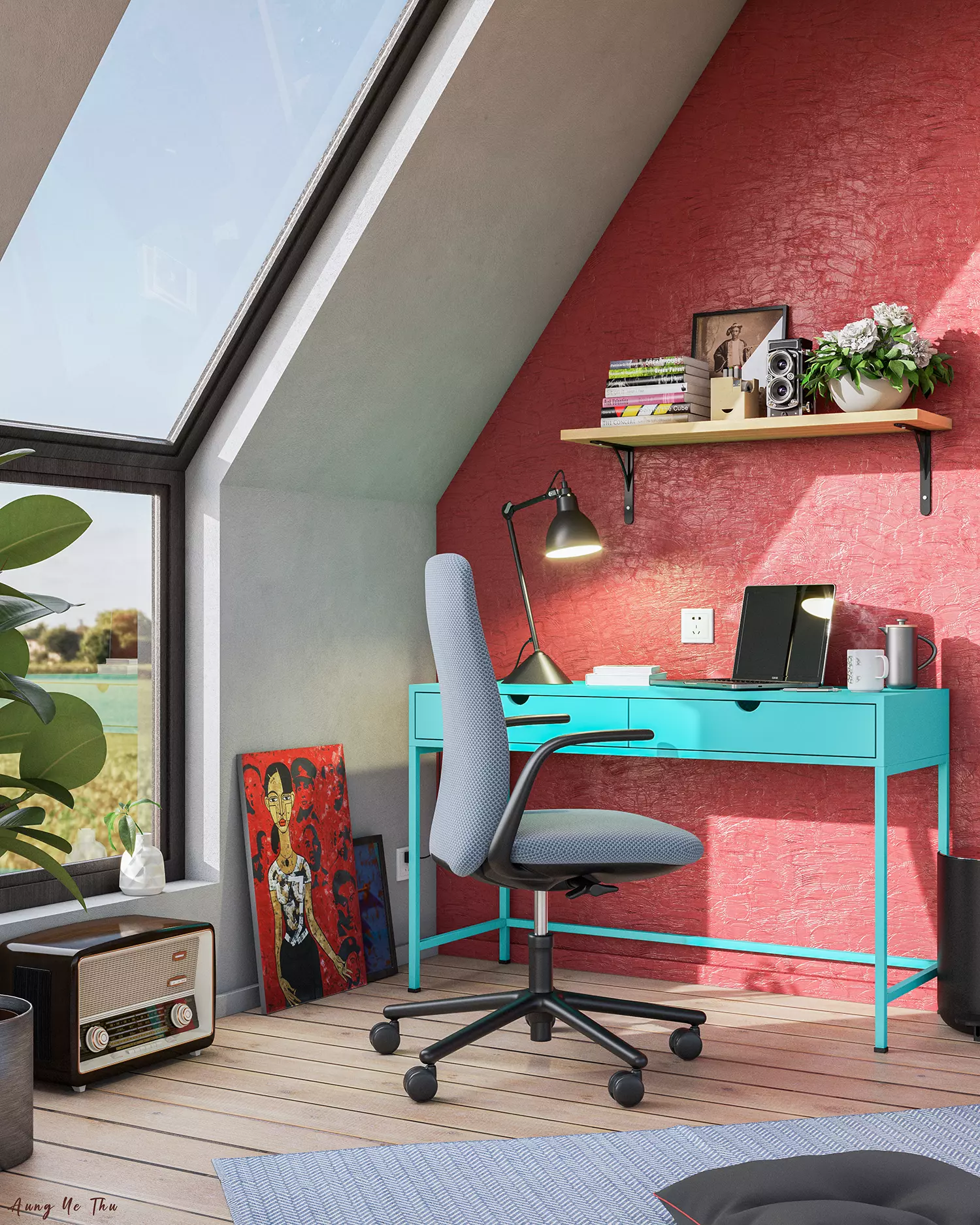 Study Room 3D model