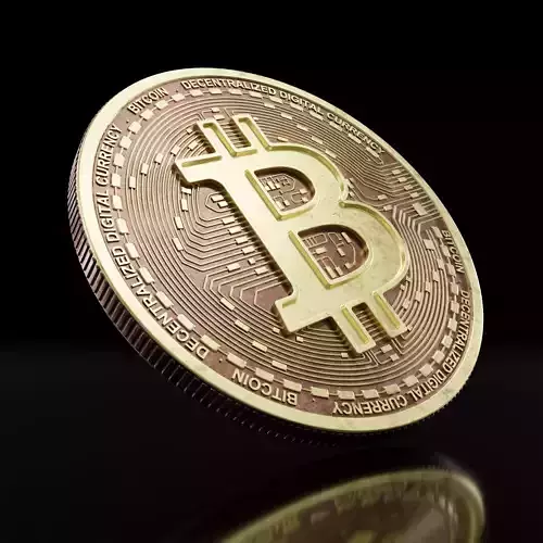 High Detail Bitcoin Token-coin 3D model 3D model