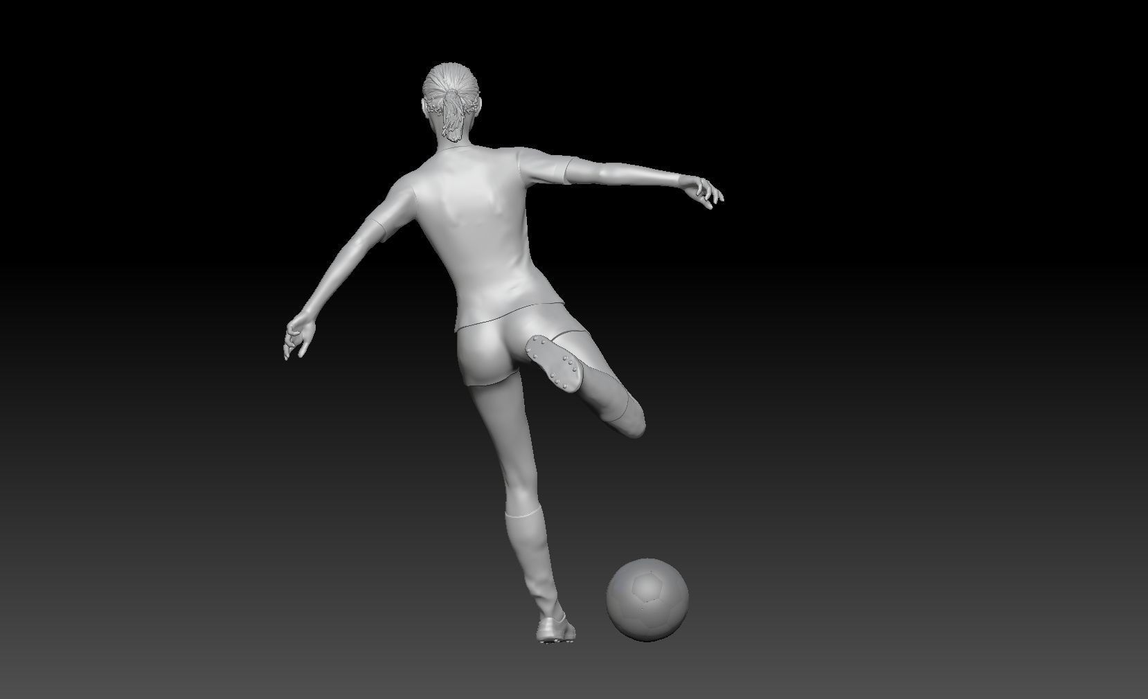 SOCCER GIRL 2 3D print model_2