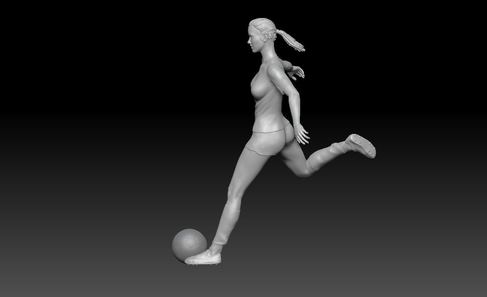 SOCCER GIRL 2 3D print model_1