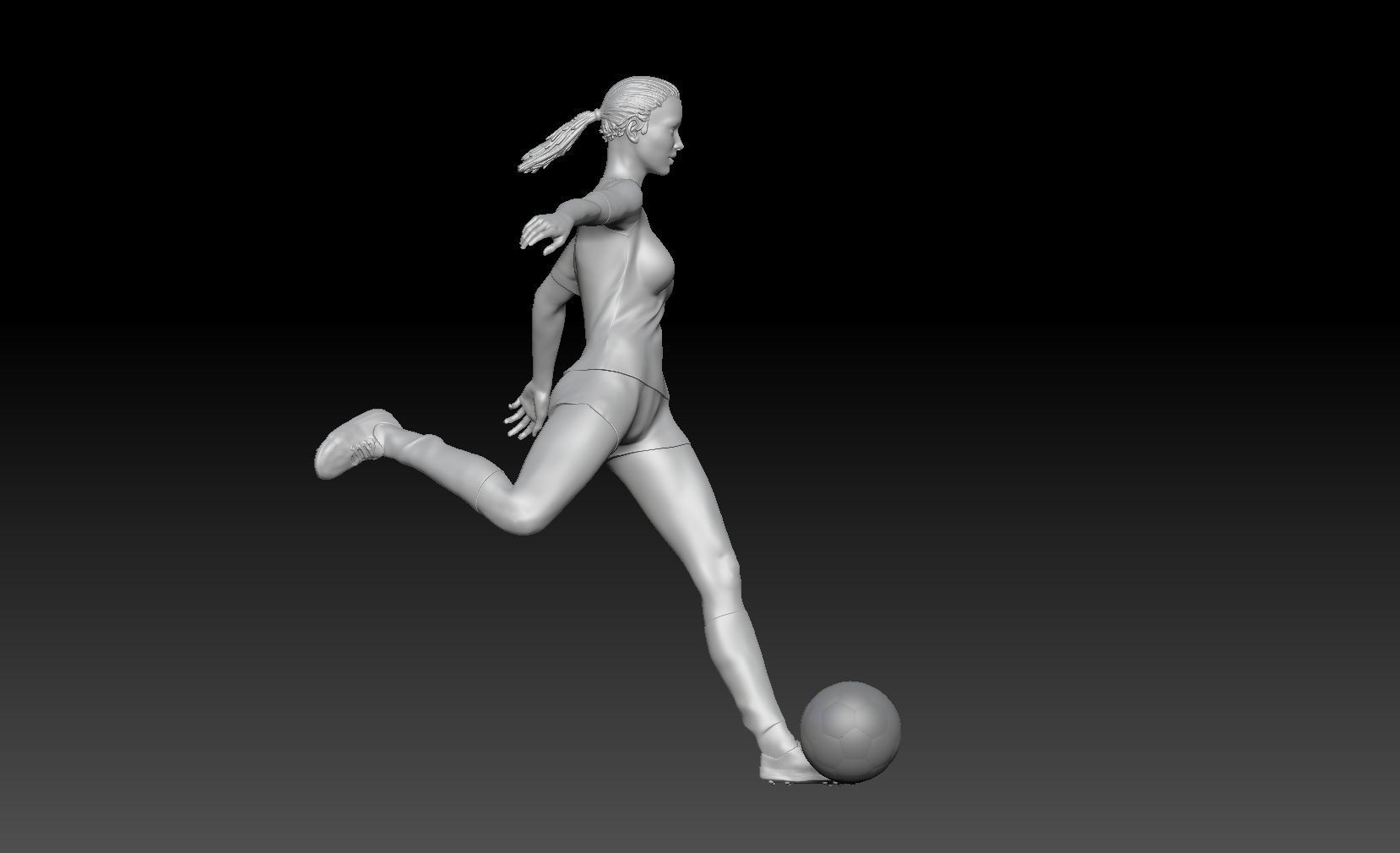 SOCCER GIRL 2 3D print model_3