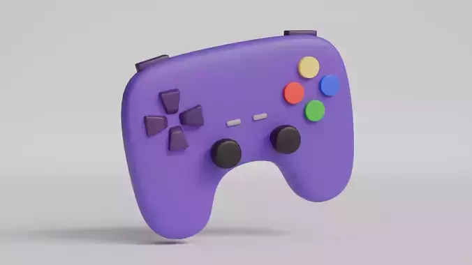 3D Cartoon Joystick Controller Game Console Technology