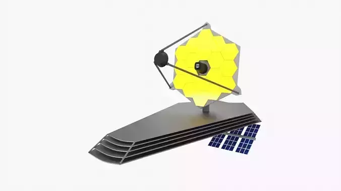 James Web Telescope 3D Illustration