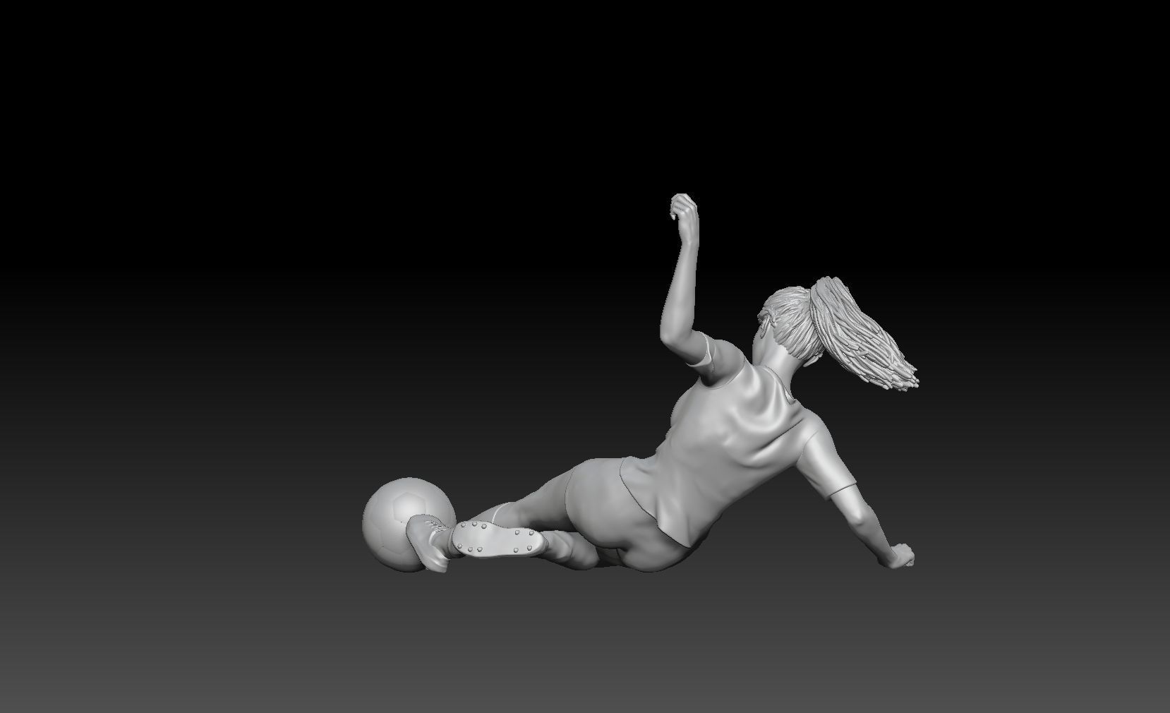 SOCCER GIRL 4 3D print model_2