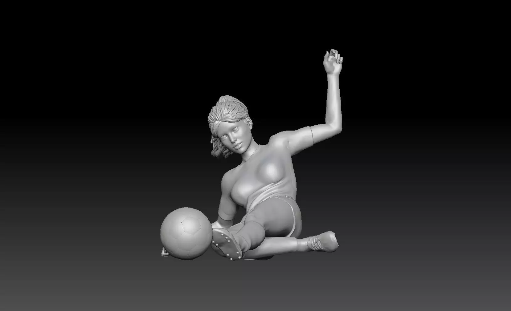 SOCCER GIRL 4 3D print model_0
