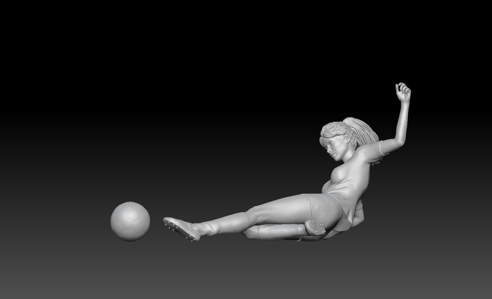 SOCCER GIRL 4 3D print model_1