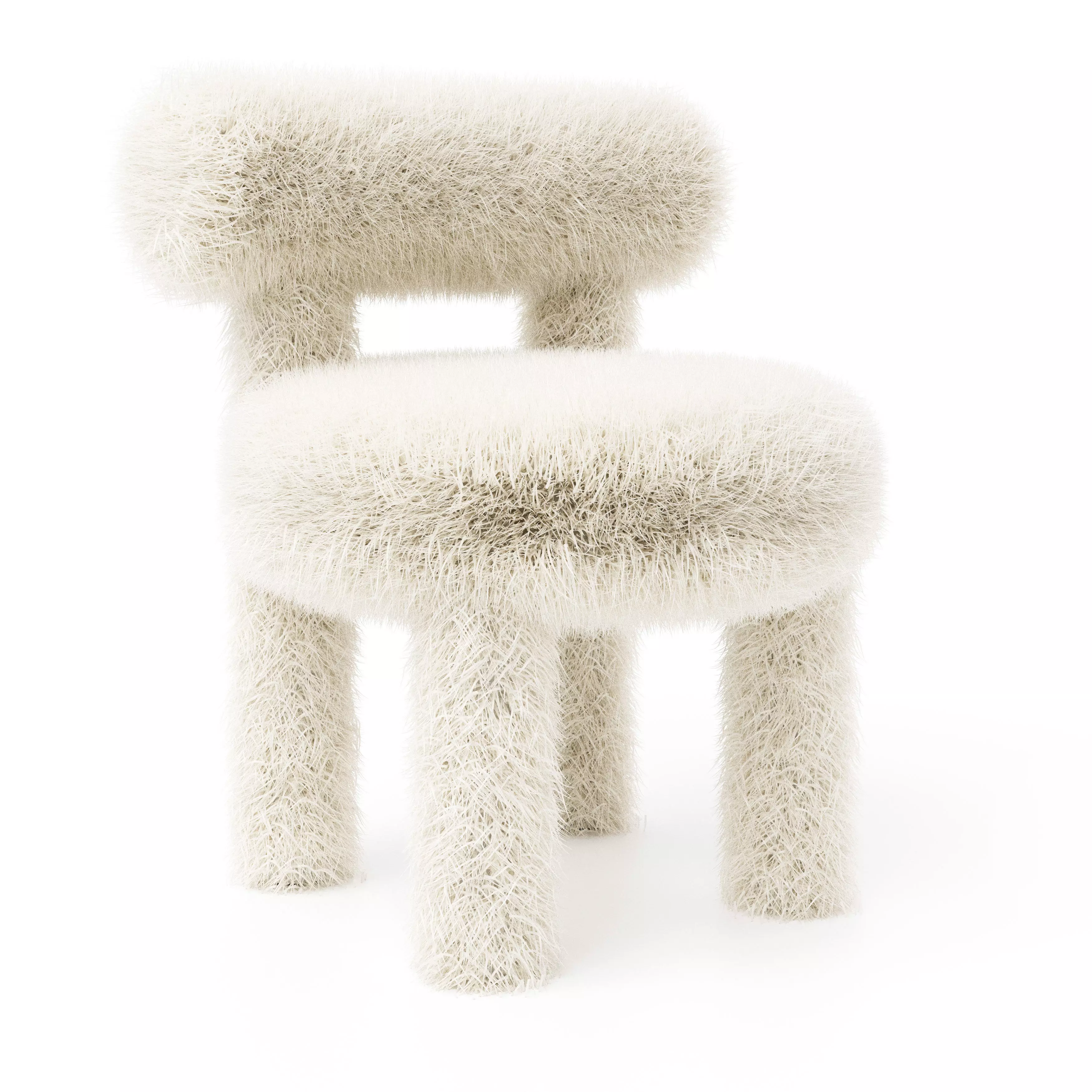 Noom Chair Gropius CS1 Fluffy Edition Free 3D model