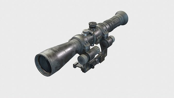 Optical Scope 103 Low-poly 3D model