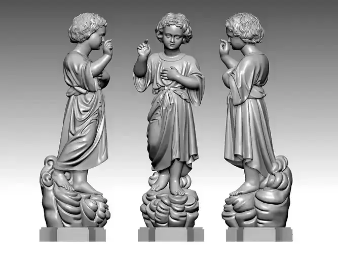 Two-line princess 3D model