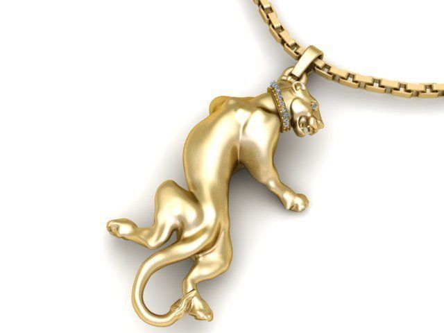 Tiger Pendant For Men Fashion 3d Printable Model 3D print model_1