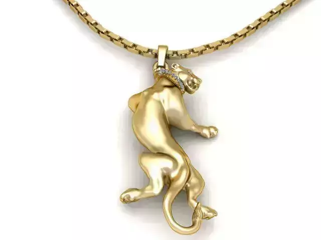 Tiger Pendant For Men Fashion 3d Printable Model 3D print model