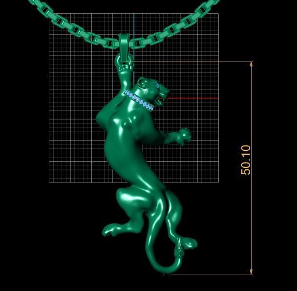 Tiger Pendant For Men Fashion 3d Printable Model 3D print model_3