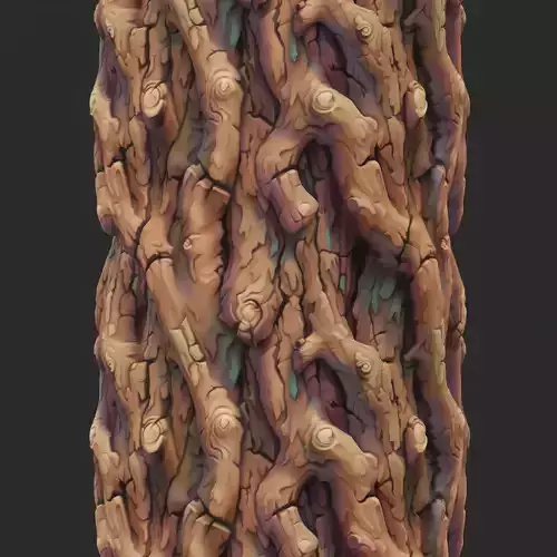 Stylized Bark Seamless Texture