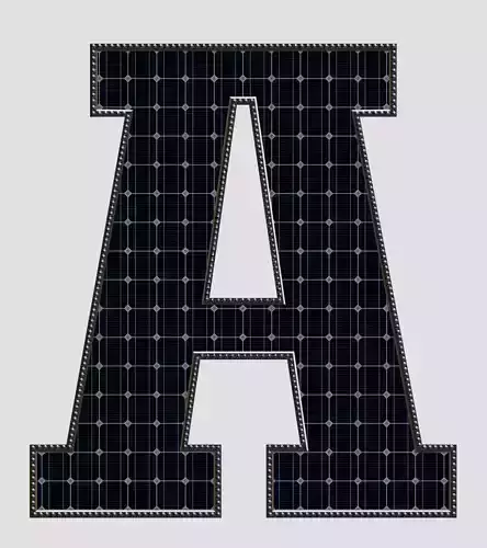 Solar Panel Letter - A