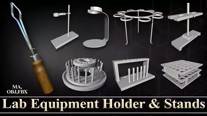 30 Lab Equipment Holder and Stands Base Mesh