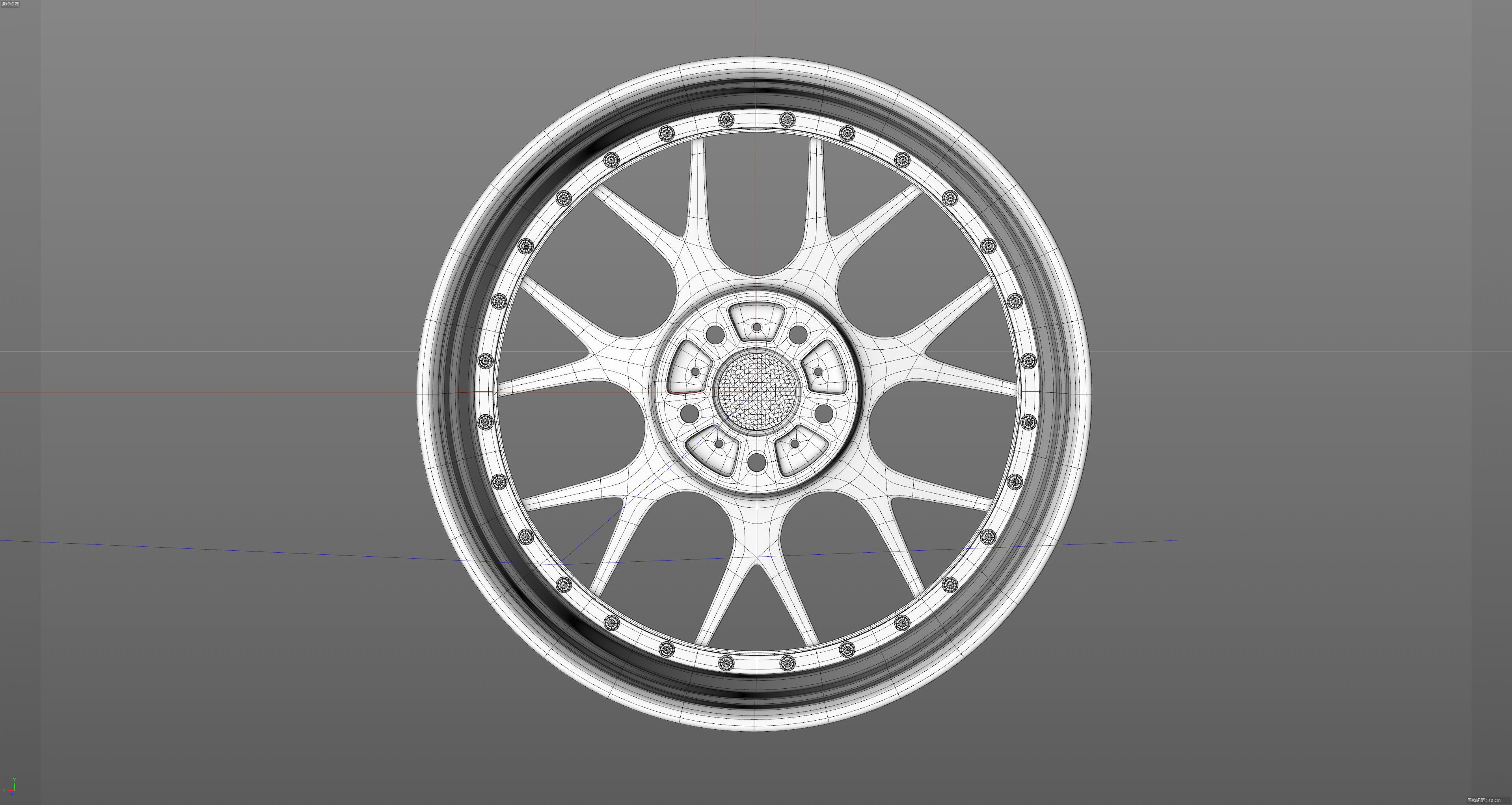 BBS CH-R2 Low-poly 3D model_27
