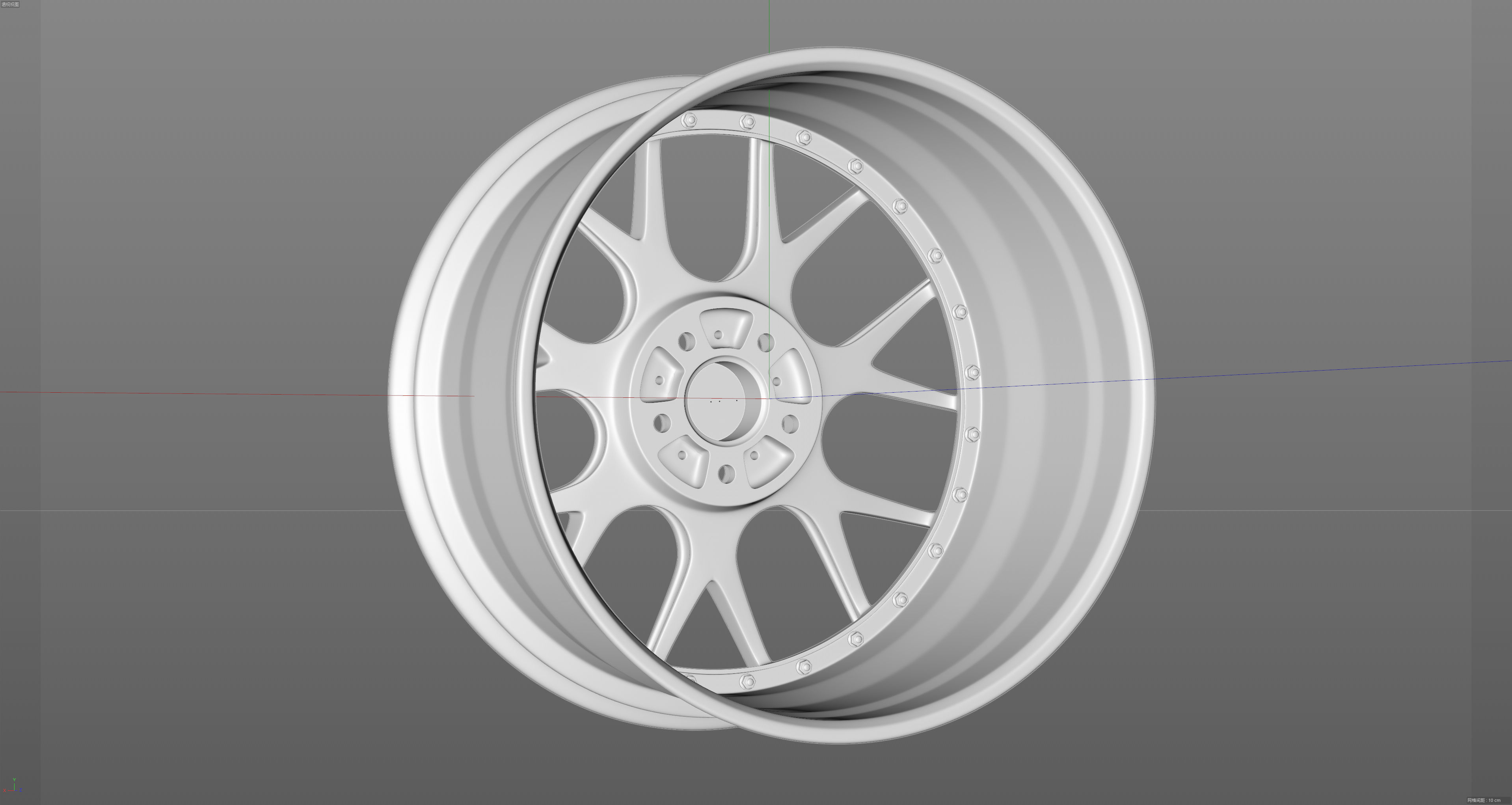 BBS CH-R2 Low-poly 3D model_15