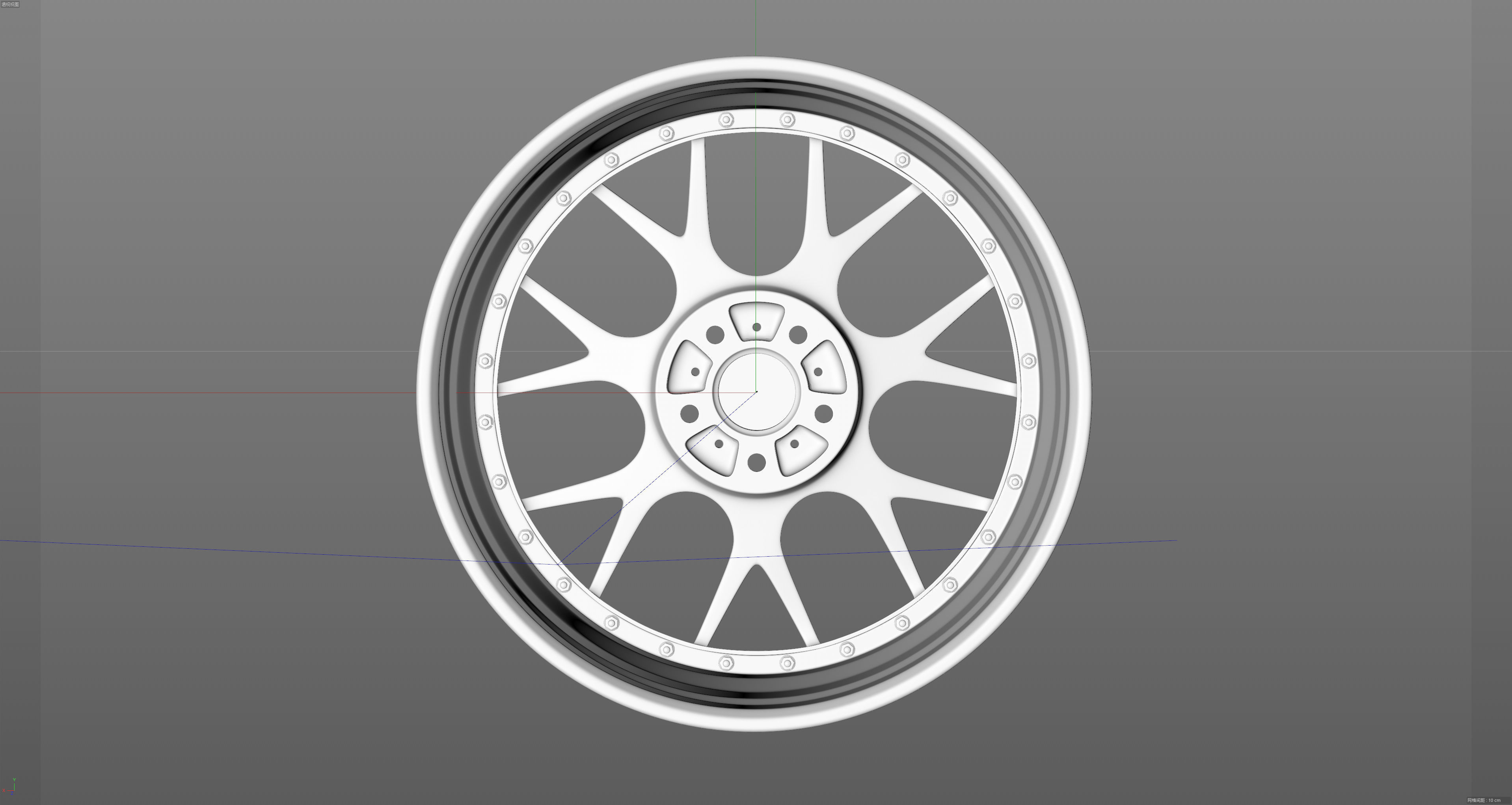 BBS CH-R2 Low-poly 3D model_16