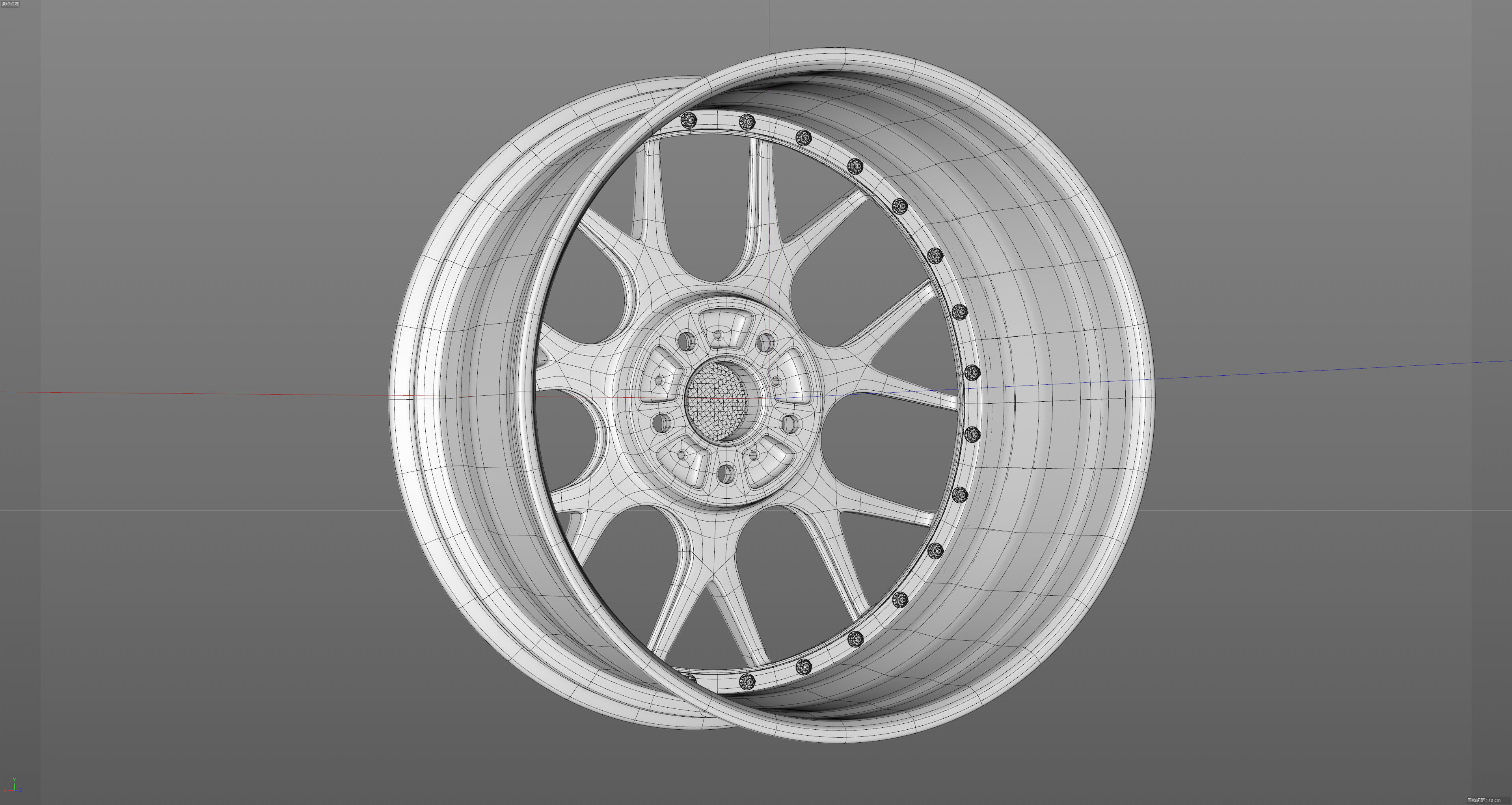 BBS CH-R2 Low-poly 3D model_26